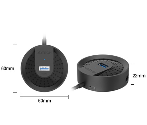 HUB-30C dimensions